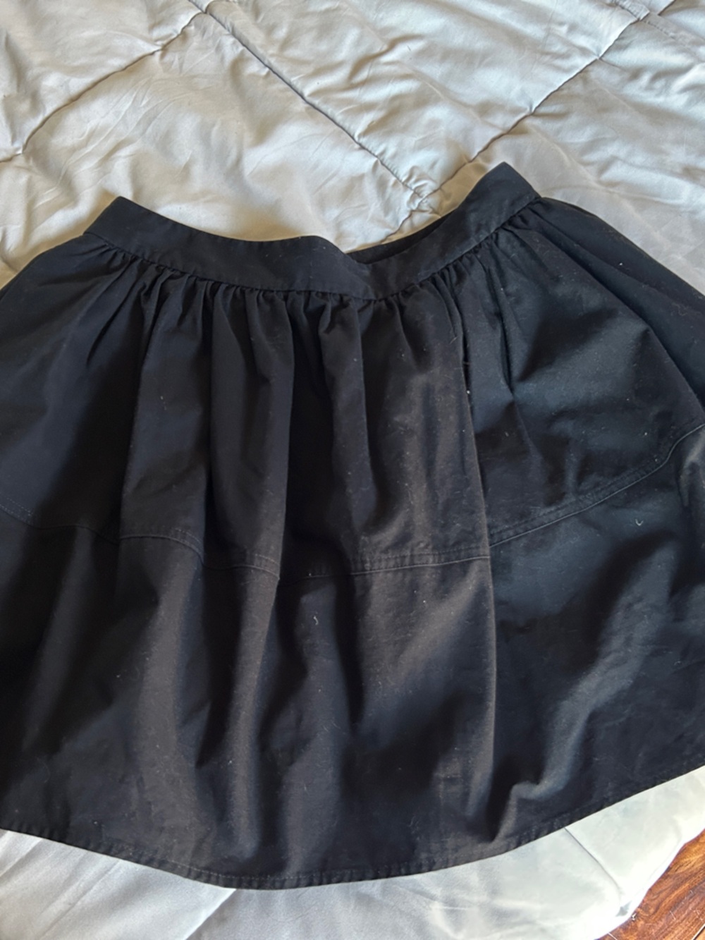 Express Black Full Skater Skirt with fitted Waistband